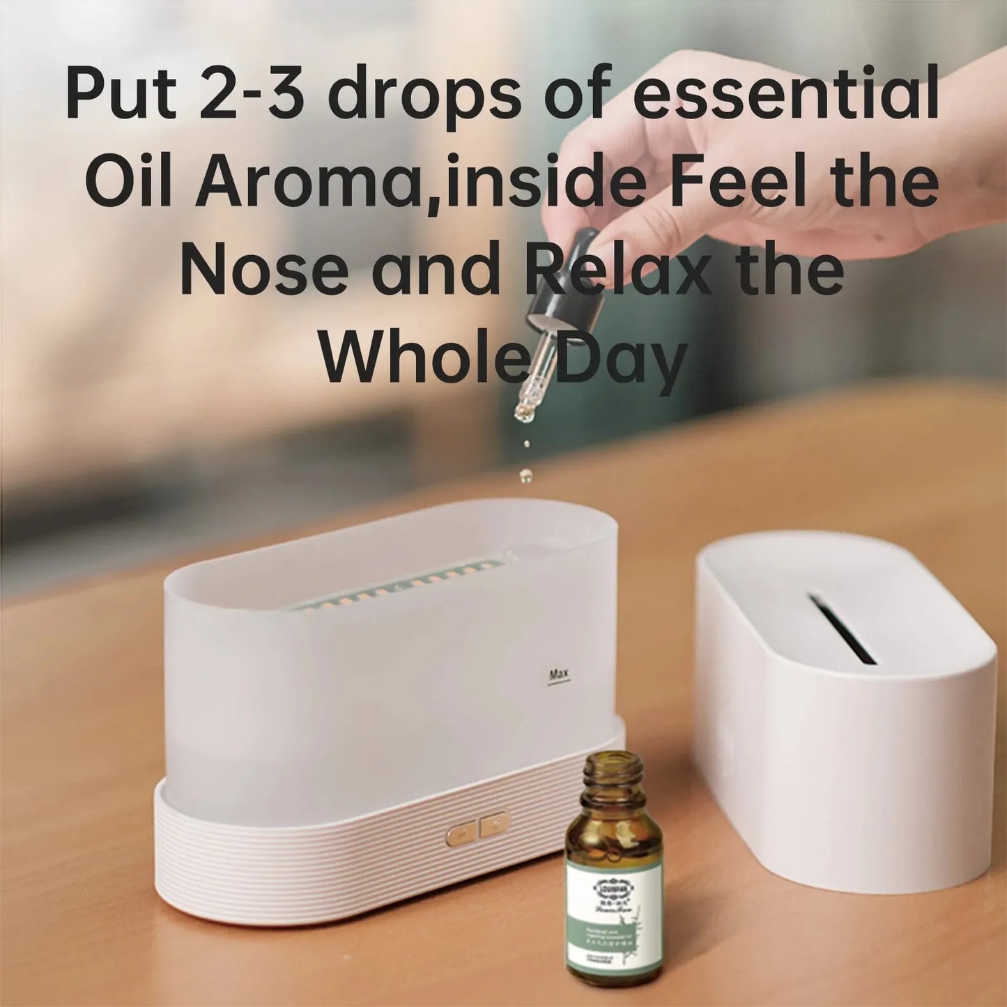Vissko Aroma diffusore di fiamma a 7 colori umidificatore d'aria da 180ML aromaterapia ad ultrasuoni Cool Mist Maker lampada a olio essenziale Difusers