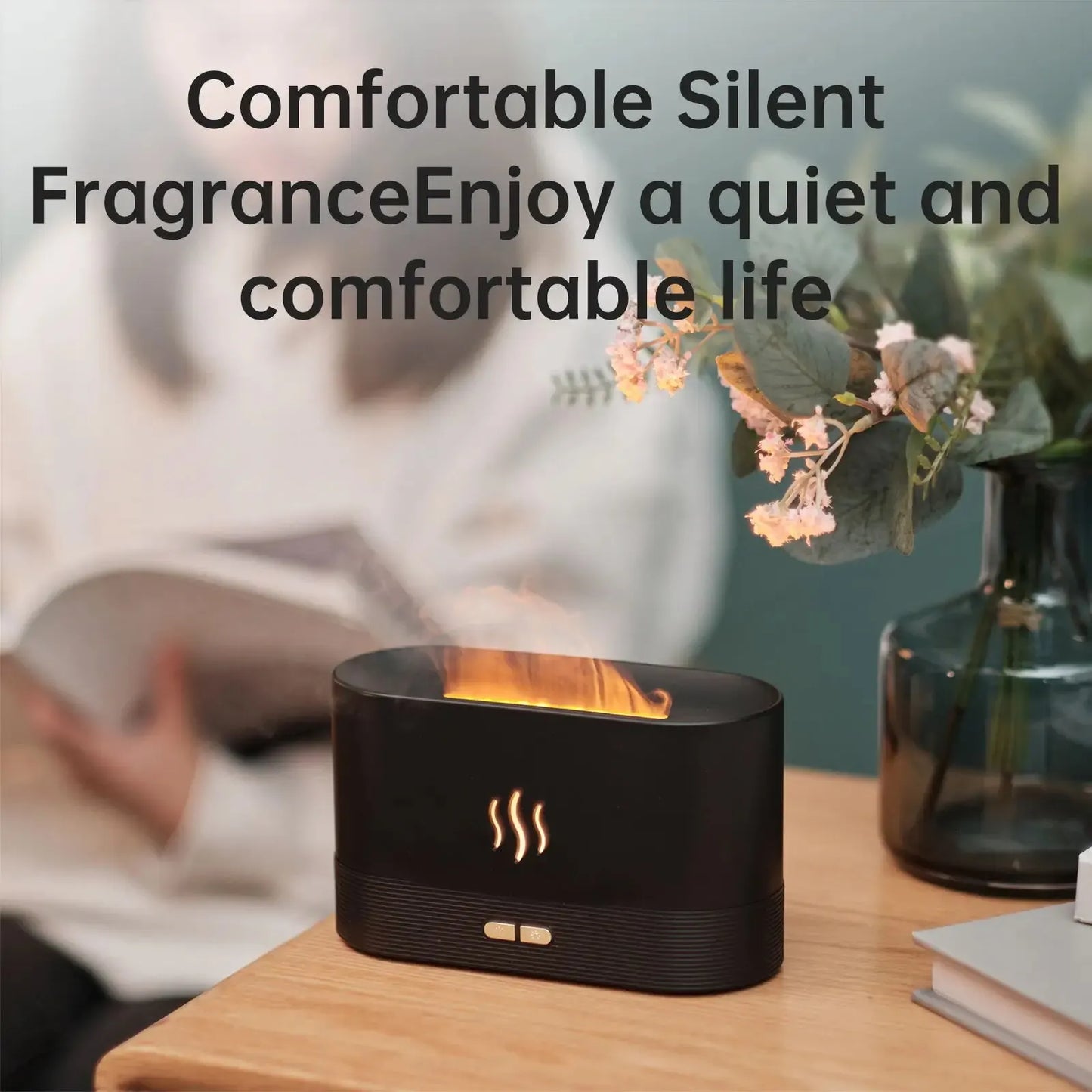 Vissko Aroma diffusore di fiamma a 7 colori umidificatore d'aria da 180ML aromaterapia ad ultrasuoni Cool Mist Maker lampada a olio essenziale Difusers